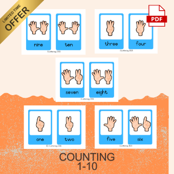 Counting 1-10 Flashcards