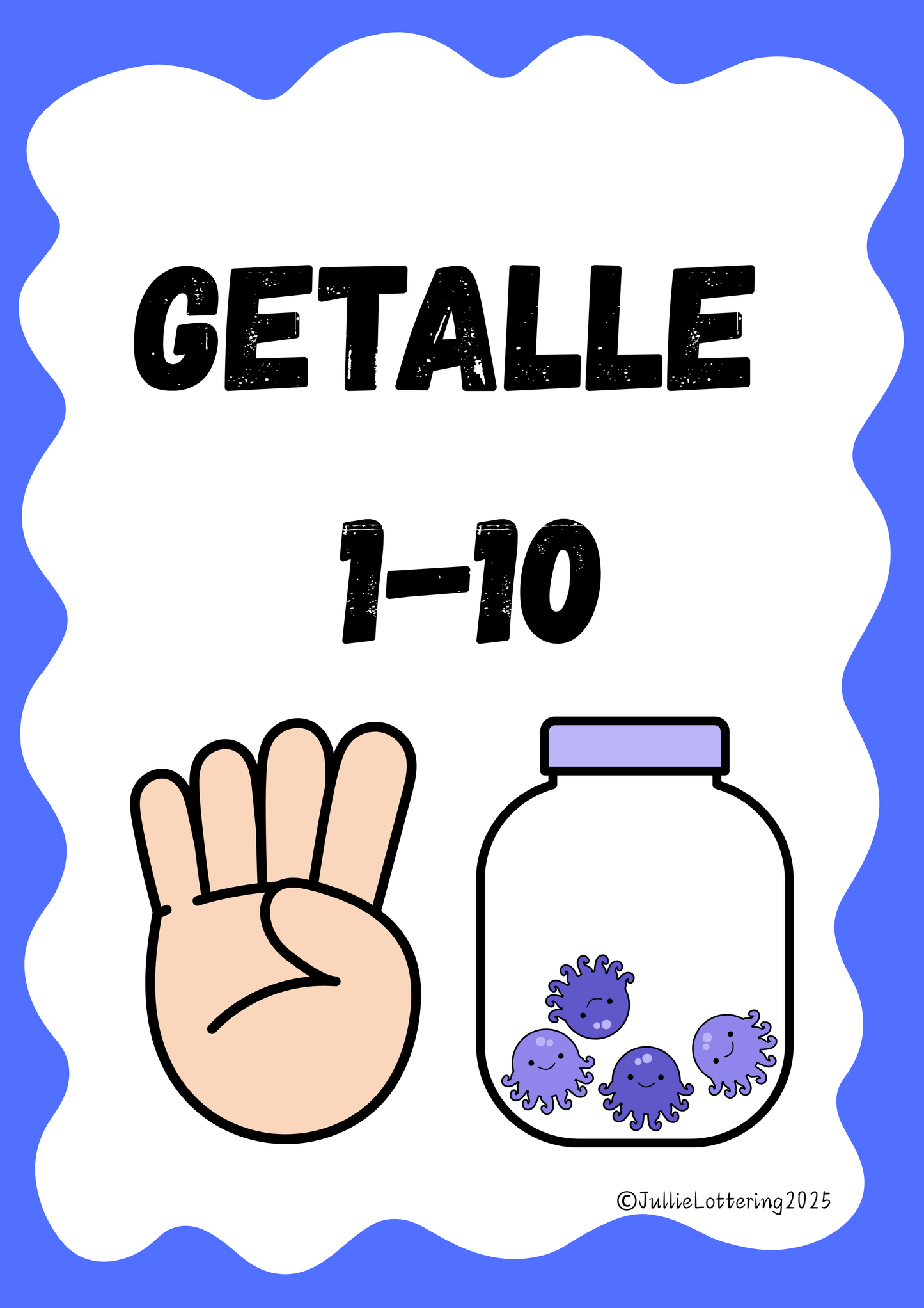 Getalle 1-10 Muurkaarte (Afrikaans) 2026