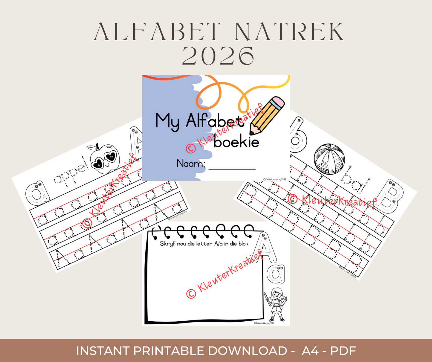 My Alfabet Boekie – 60 Bladsye (PDF-formaat)