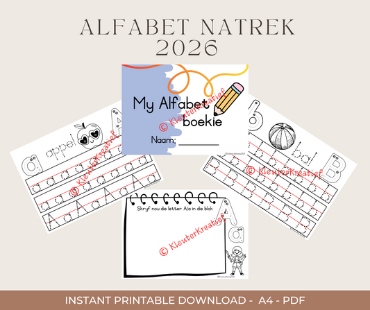 My Alfabet Boekie – 60 Bladsye (PDF-formaat)