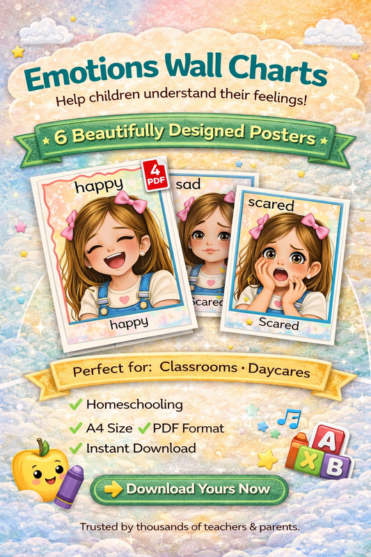 Emotions Wall Charts - English 2026