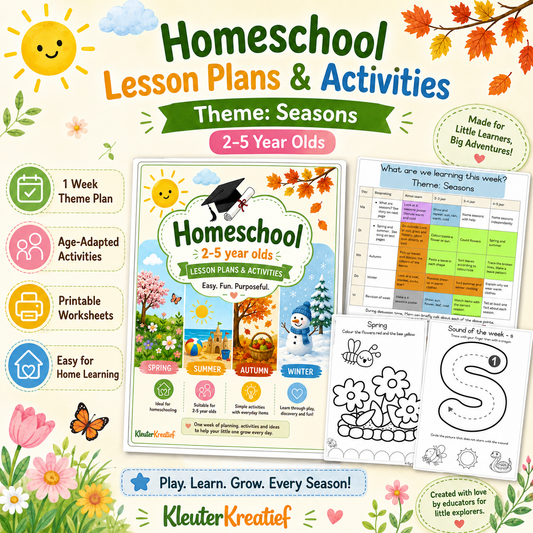 Homeschool Lesson Plans & Activities: Theme Seasons | 2–5 Year Olds