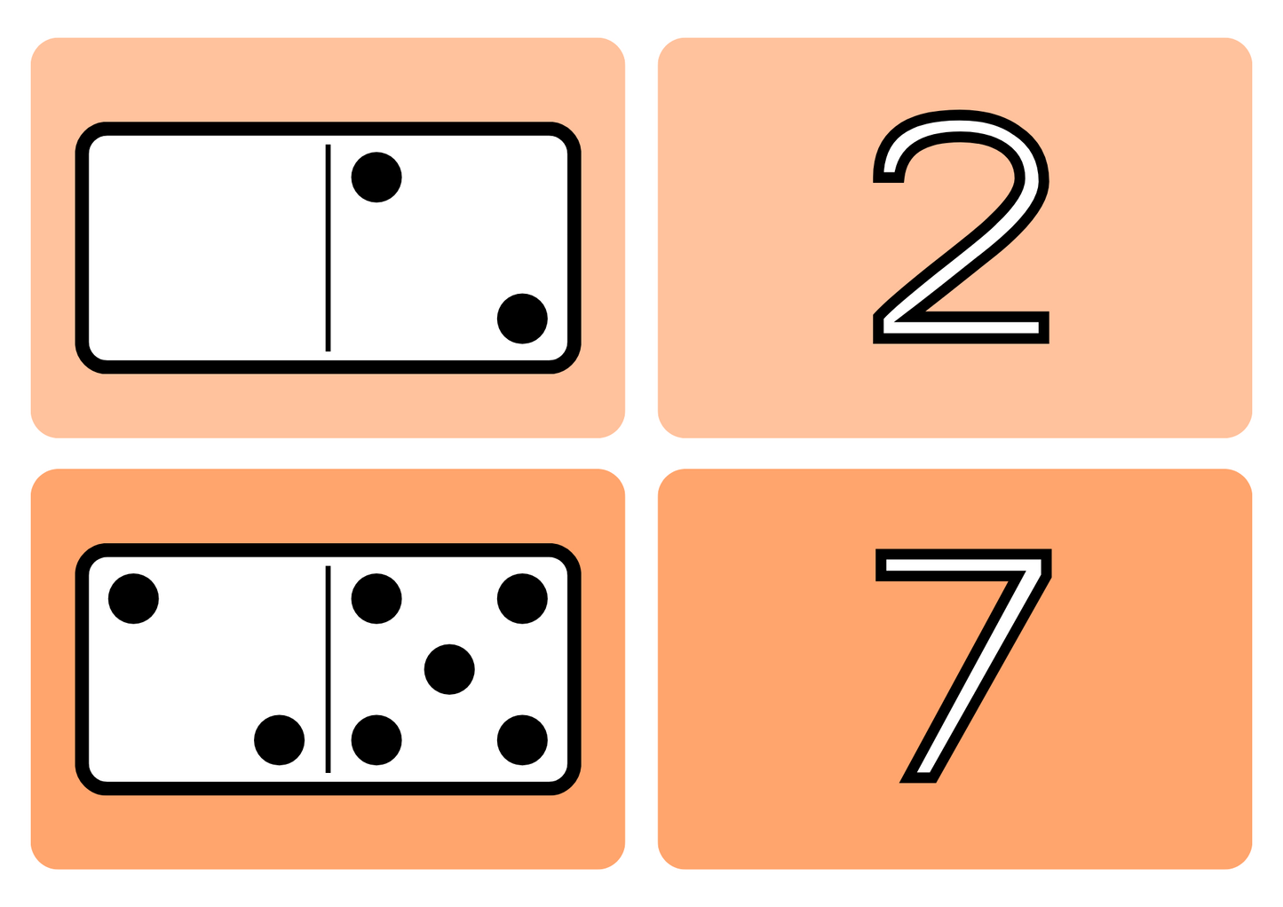 Dominoes Flashcards Freebie