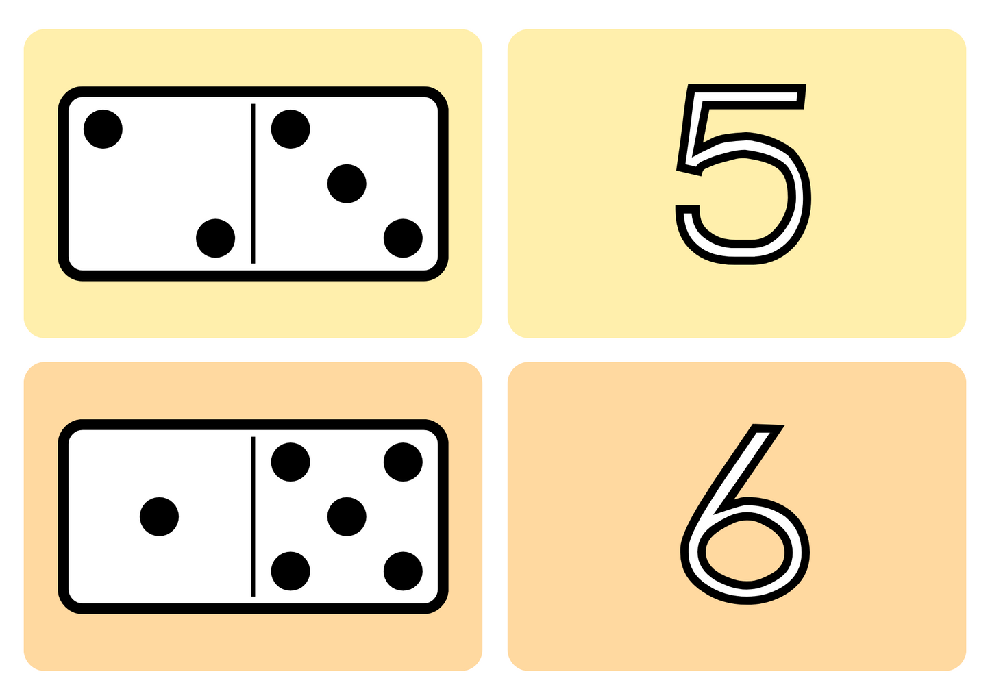 Dominoes Flashcards Freebie