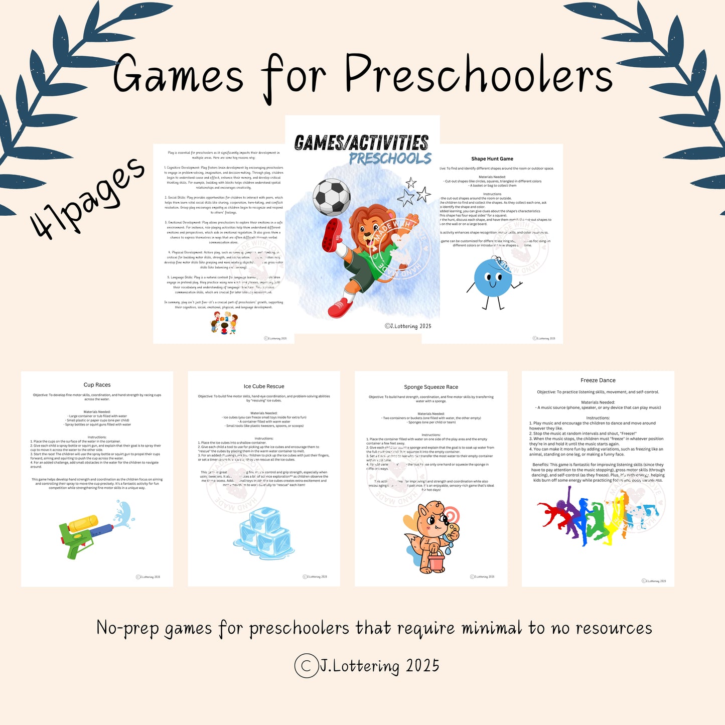 Games and Activities for preschoolers