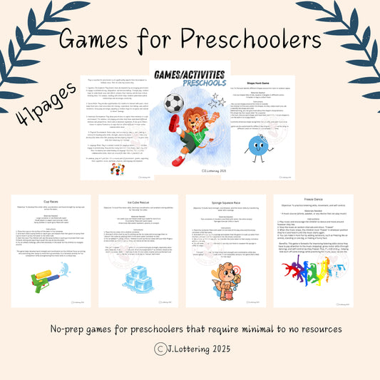 Games and Activities for preschoolers