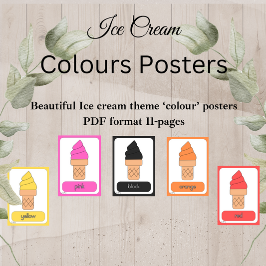 Colours Posters - Ice cream theme