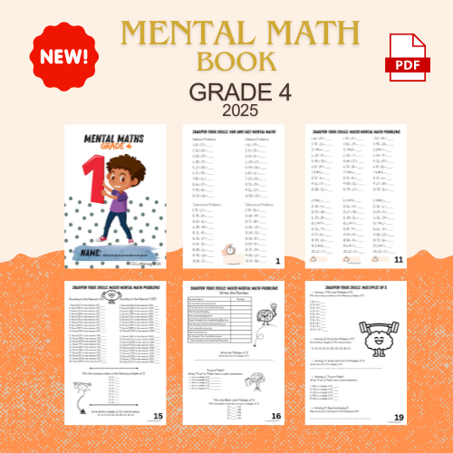 Mental Math Book 1 - Grade 4 (2025)