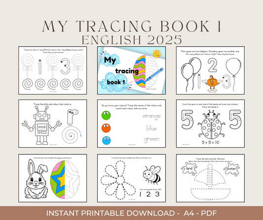 My Tracing Book 1 – English 2025