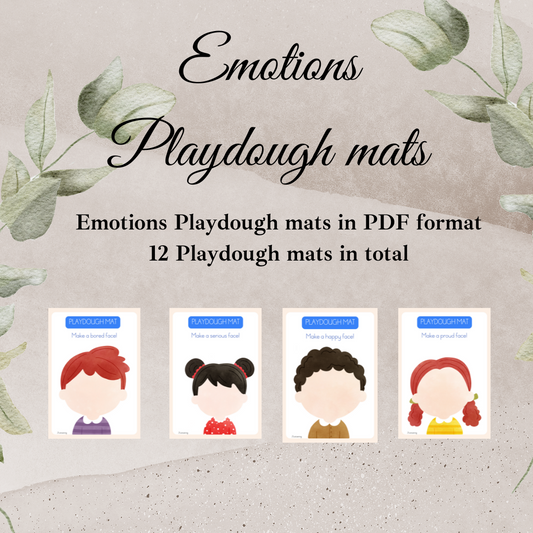 Emotions Playdough Mats