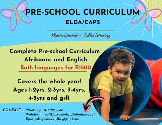 Complete Preschool Curriculum Afrikaans And English