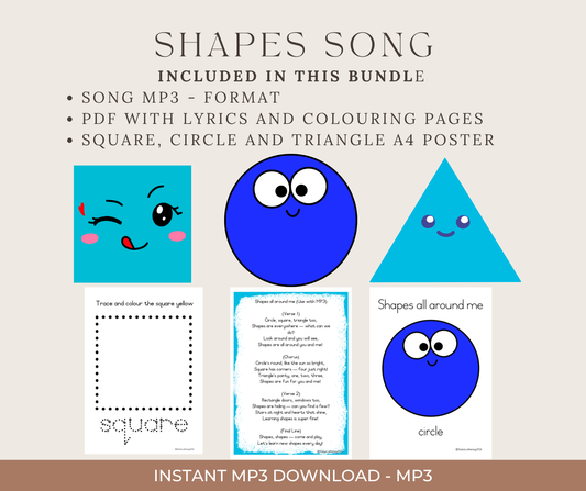 🎵 Shapes All Around Me – Digital MP3 + PDF Pack