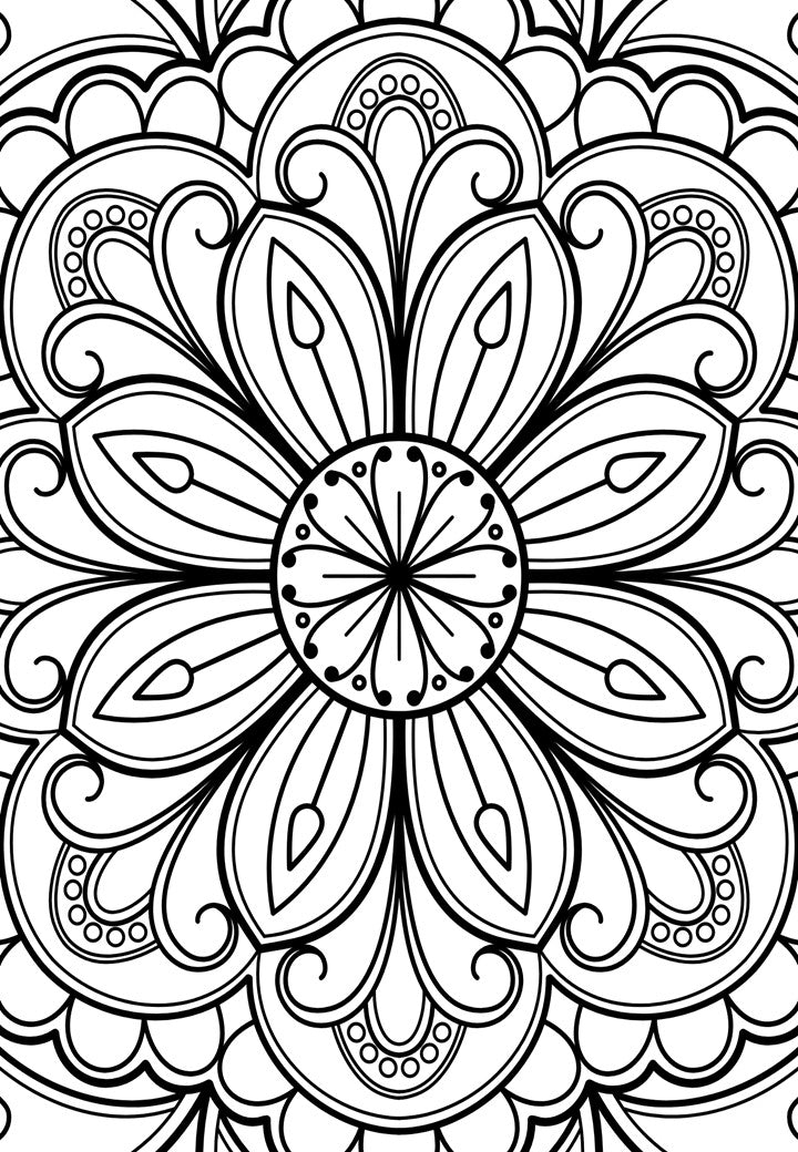 Mandala Adult Colouring book