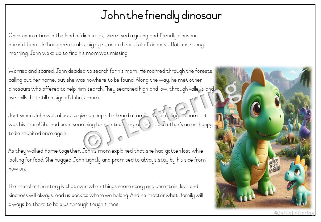 Dinosaur theme lesson planning (1week) 3-4yrs