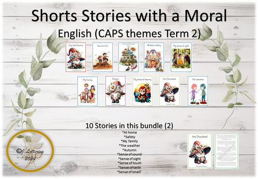 10 Stories with moral values bundle 2 (CAPS themes)