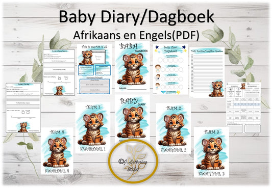 Baby Diary/Baba Dagboek - Tiger