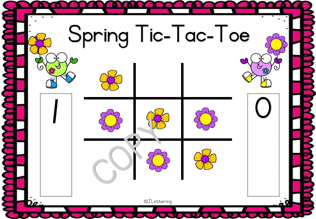 Spring Tic-Tac-Toe Game