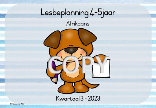 4-5jaar Lesbeplanning Kwartaal 3 (2023)