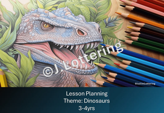 Dinosaur theme lesson planning (1week) 3-4yrs