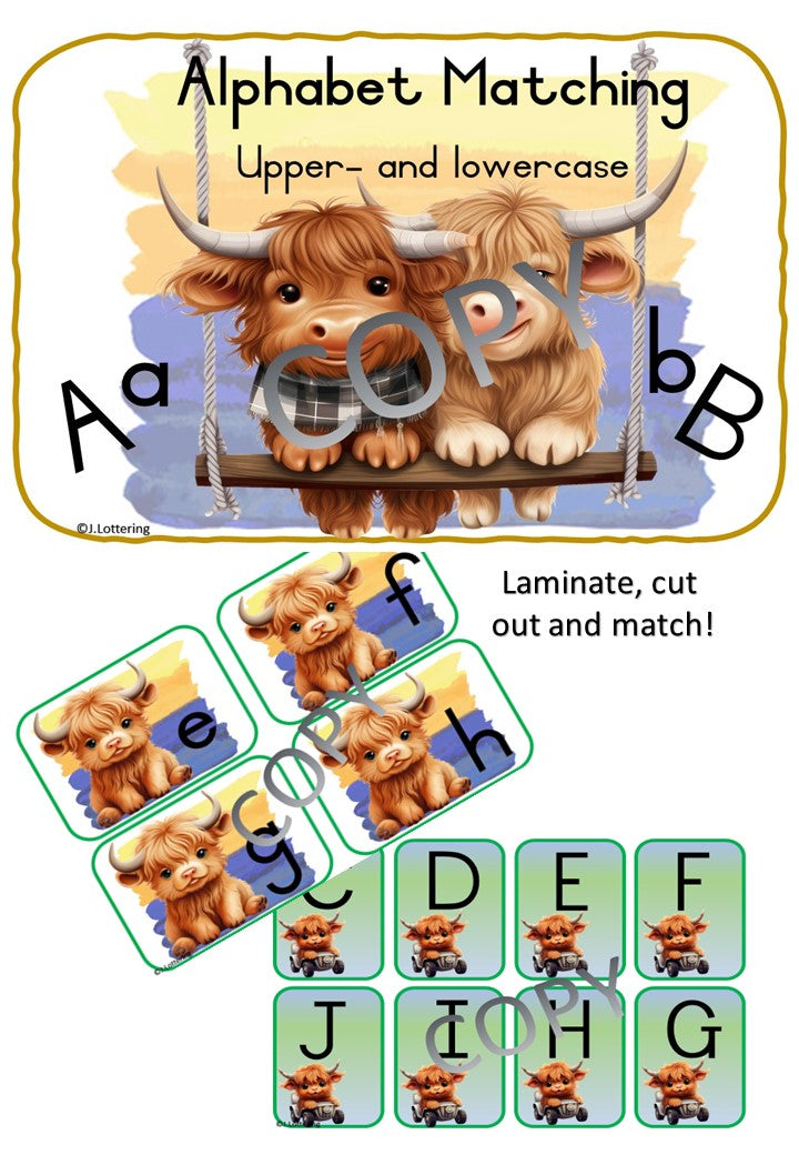 Alphabet upper and lowercase matching