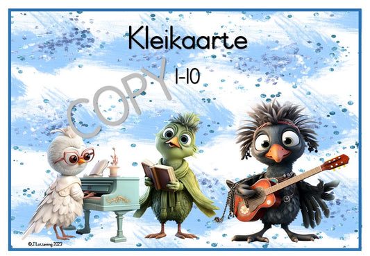 Kleikaarte 1-10