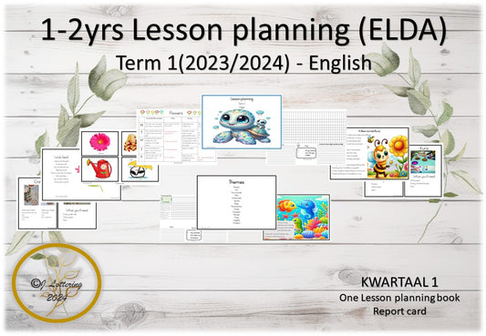 1-2yrs Lesson planning and report card Term 1 - 2024 (ELDA)