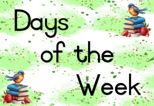 Days of the week posters A4