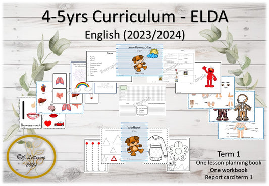 4-5yrs TERM 1 Package - 2023/2024 English