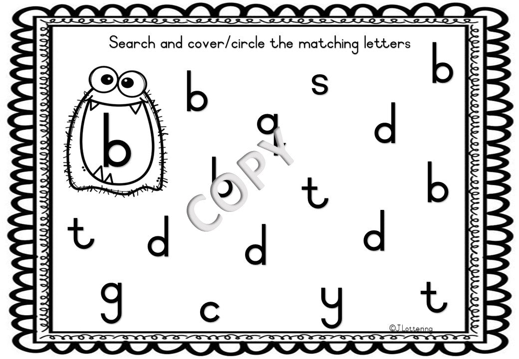 Letter Recognition Cards (Lower case) - English