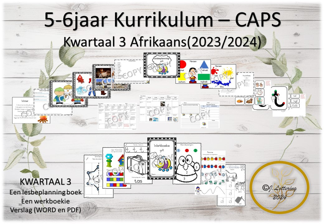 Graad R - Kwartaal 3 Afrikaans 2024