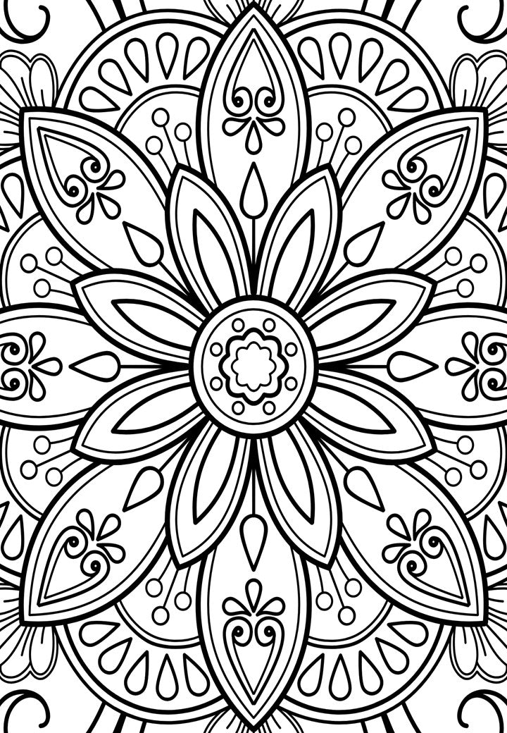 Mandala Adult Colouring book