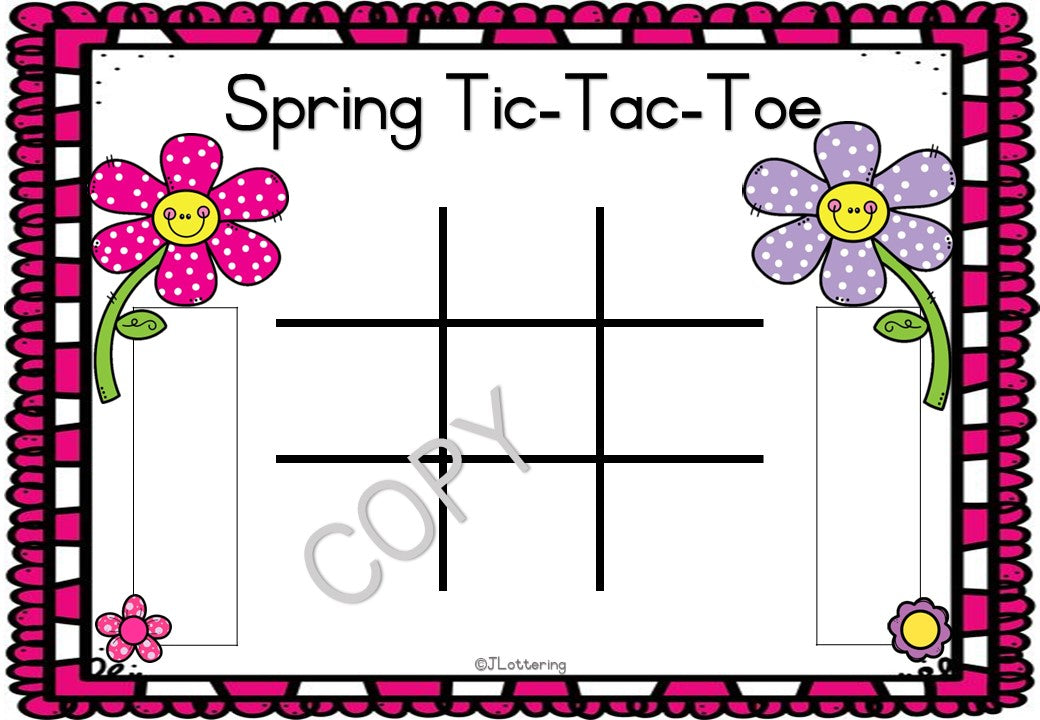 Spring Tic-Tac-Toe Game