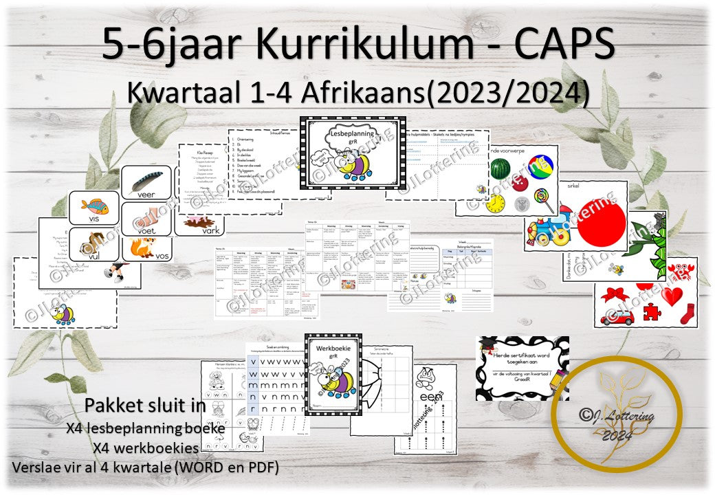 Graad R Kurrikulum Afrikaans 2024 (CAPS)