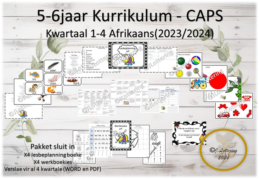 Graad R Kurrikulum Afrikaans 2024 (CAPS) KleuterKreatief