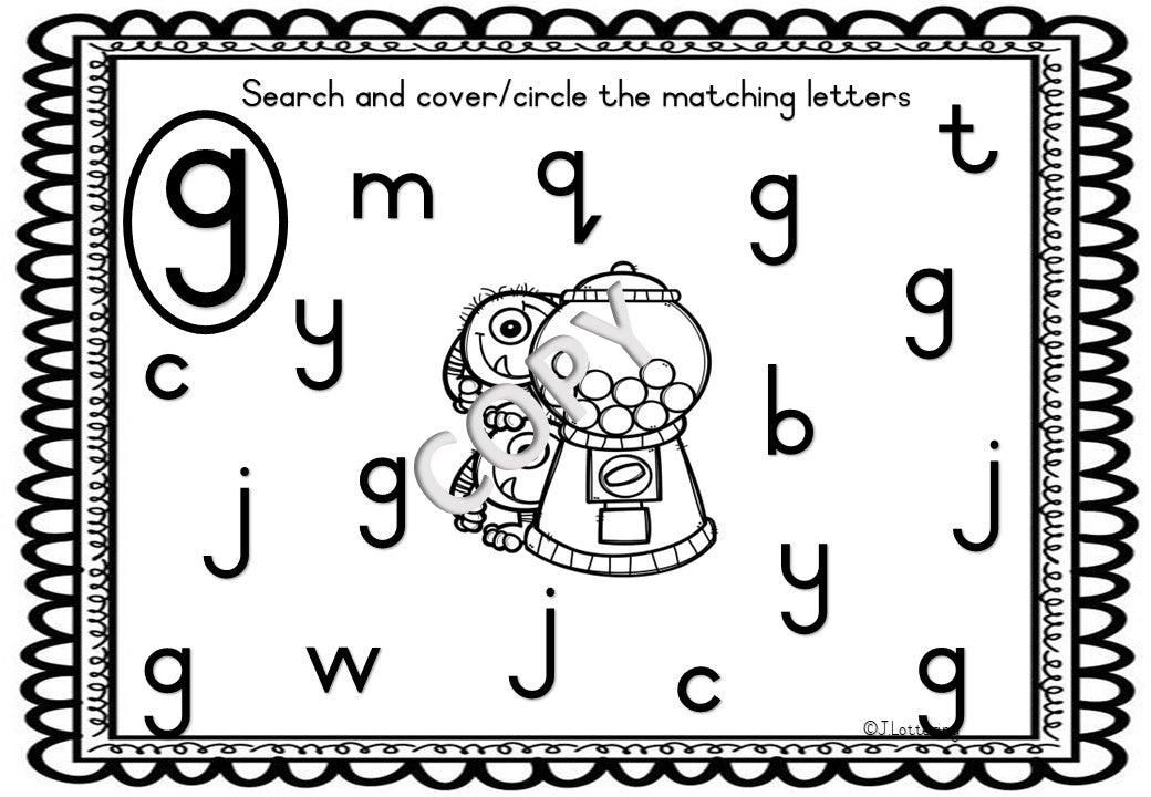 Letter Recognition Cards (Lower case) - English