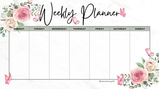 Weekly planner - PDF