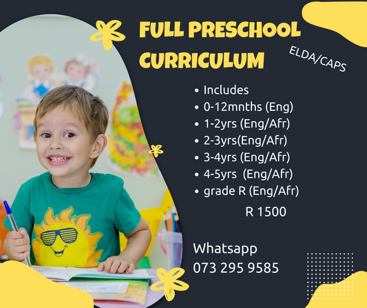 Complete Baby to Grade R Curriculum Bundle (ELDA & CAPS) | Afrikaans & English