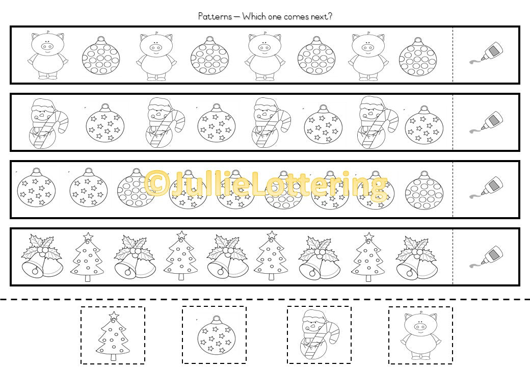 Cut, paste and trace booklet English