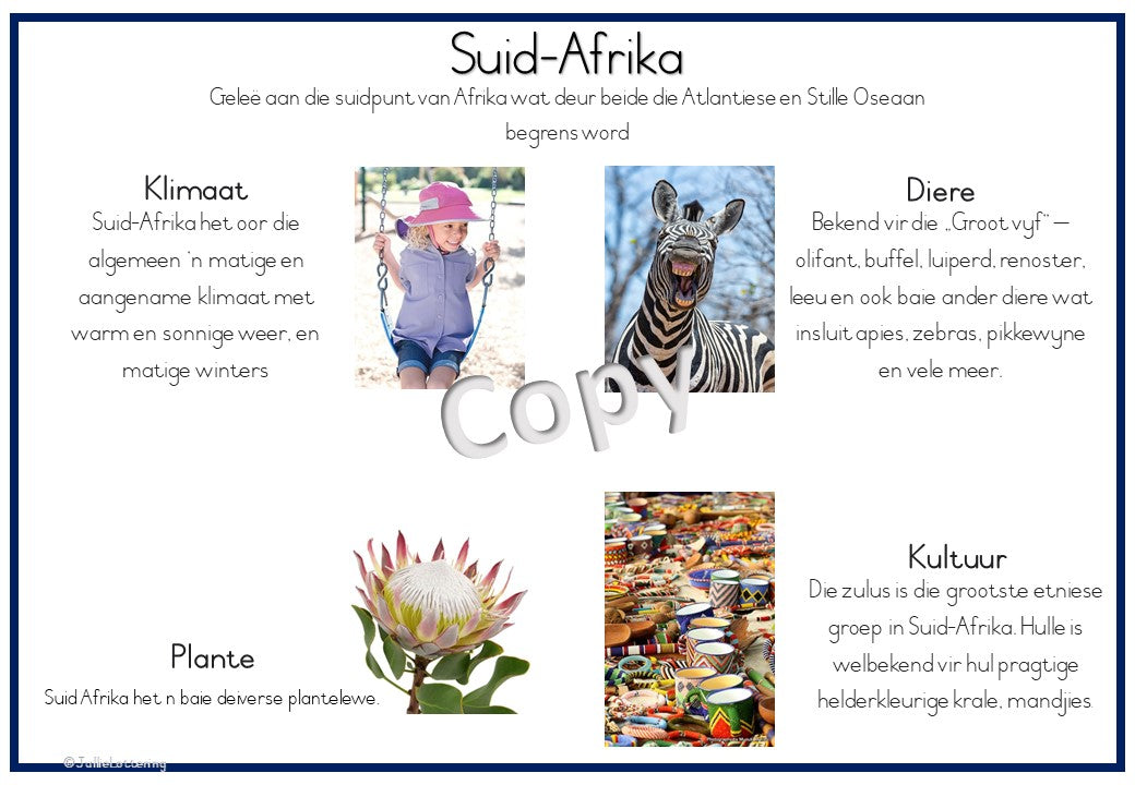 Suid-Afrika Tema Lesbeplanning 2-3jariges