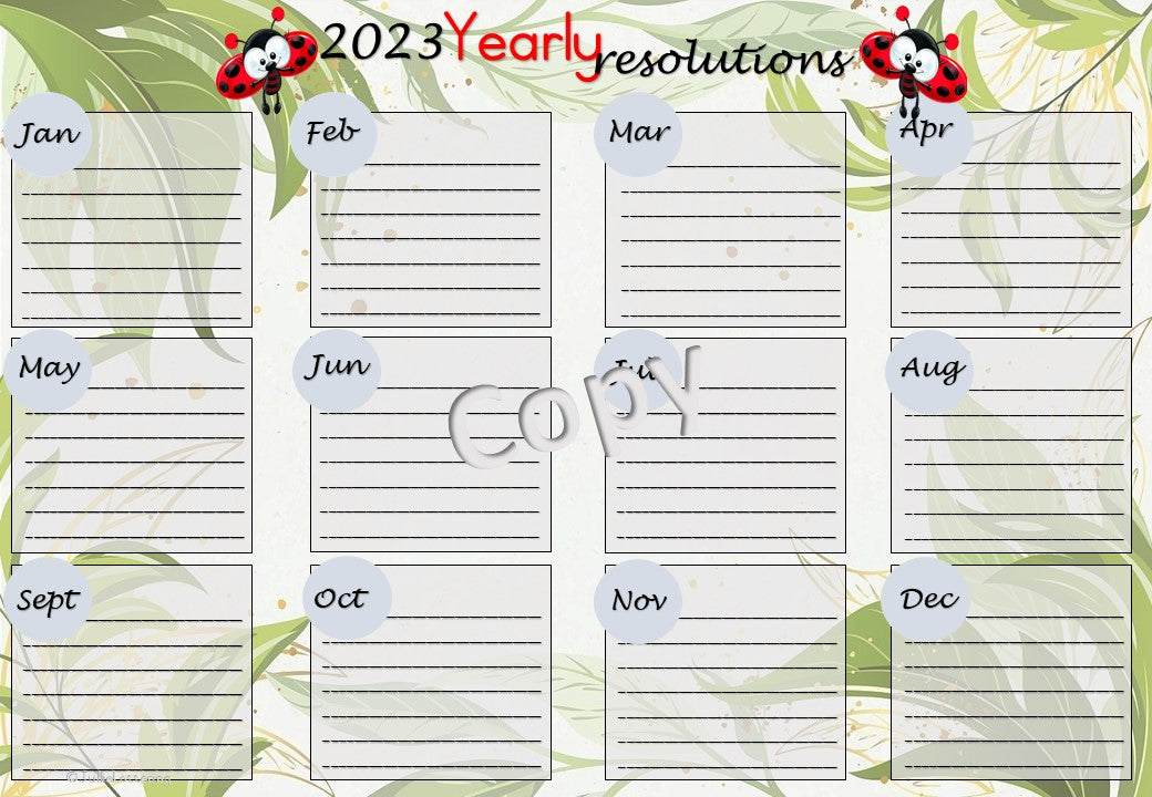 Teachers Planner 2023 - Ladybug theme