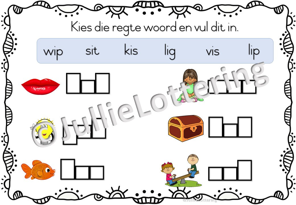 Alfabet i-klank boekie Afrikaans