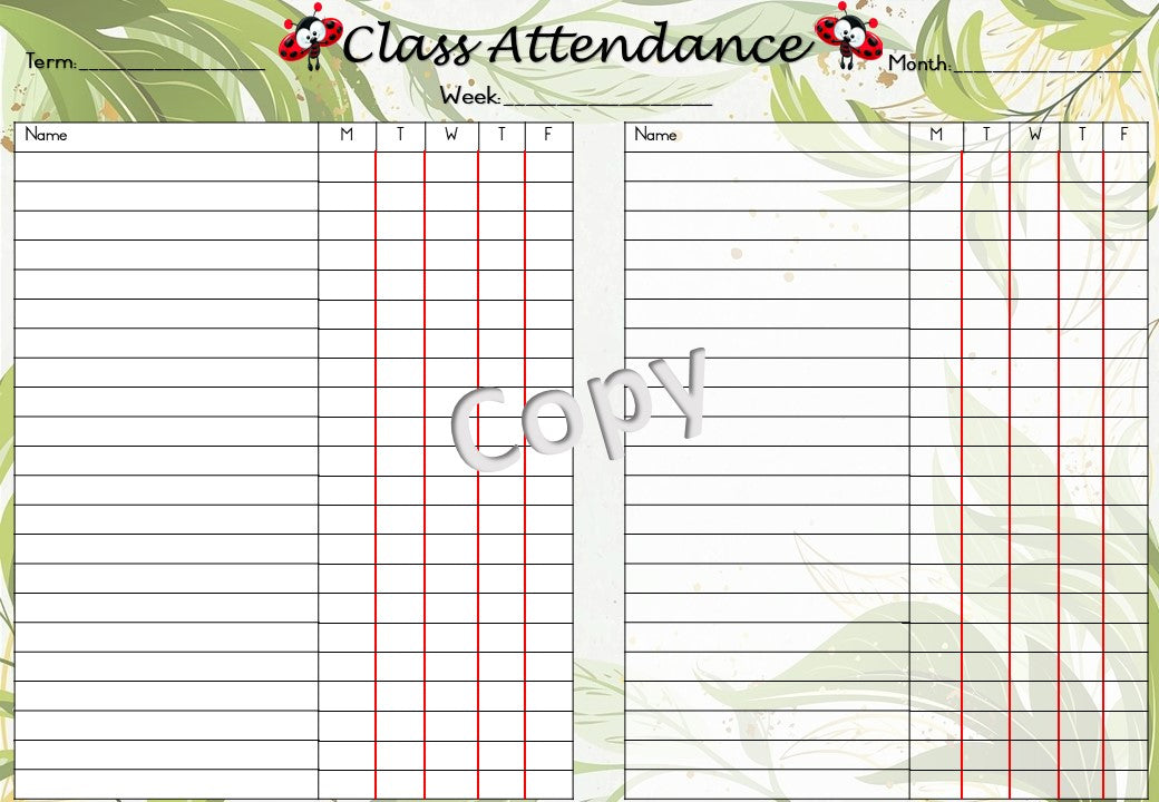 Teachers Planner 2023 - Ladybug theme