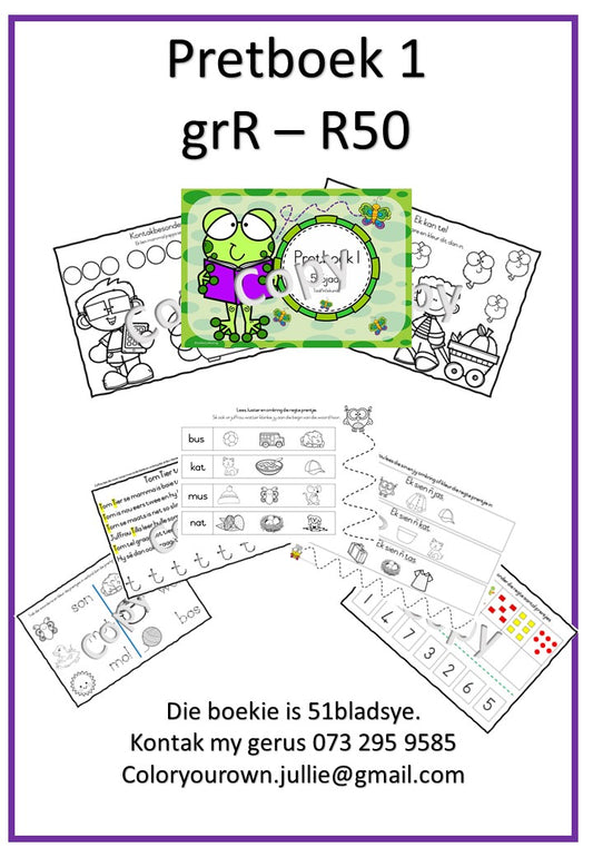 PRETBOEK 1 graadR (5-6jr) Afrikaans