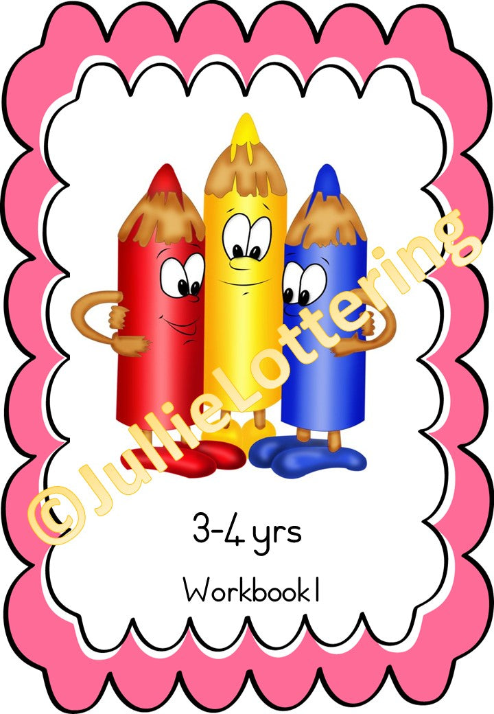 3-4yrs Workbook 1