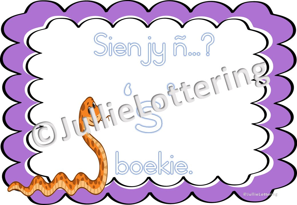 Alfabet s-klank boekie AFrikaans