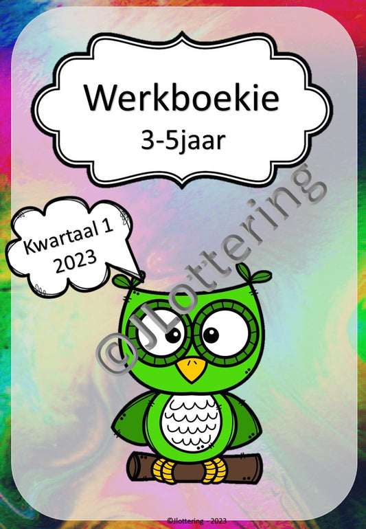 3-4jaar Werkboekie (Kwartaal 1) 2023