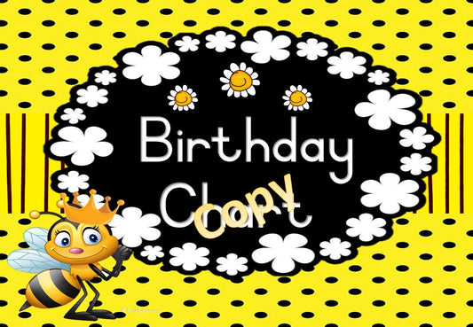 Bee Theme Birthday Chart English