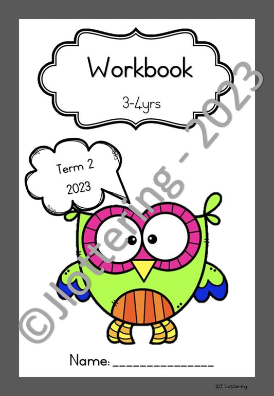 3-4yrs Workbook Term 2 - 2023