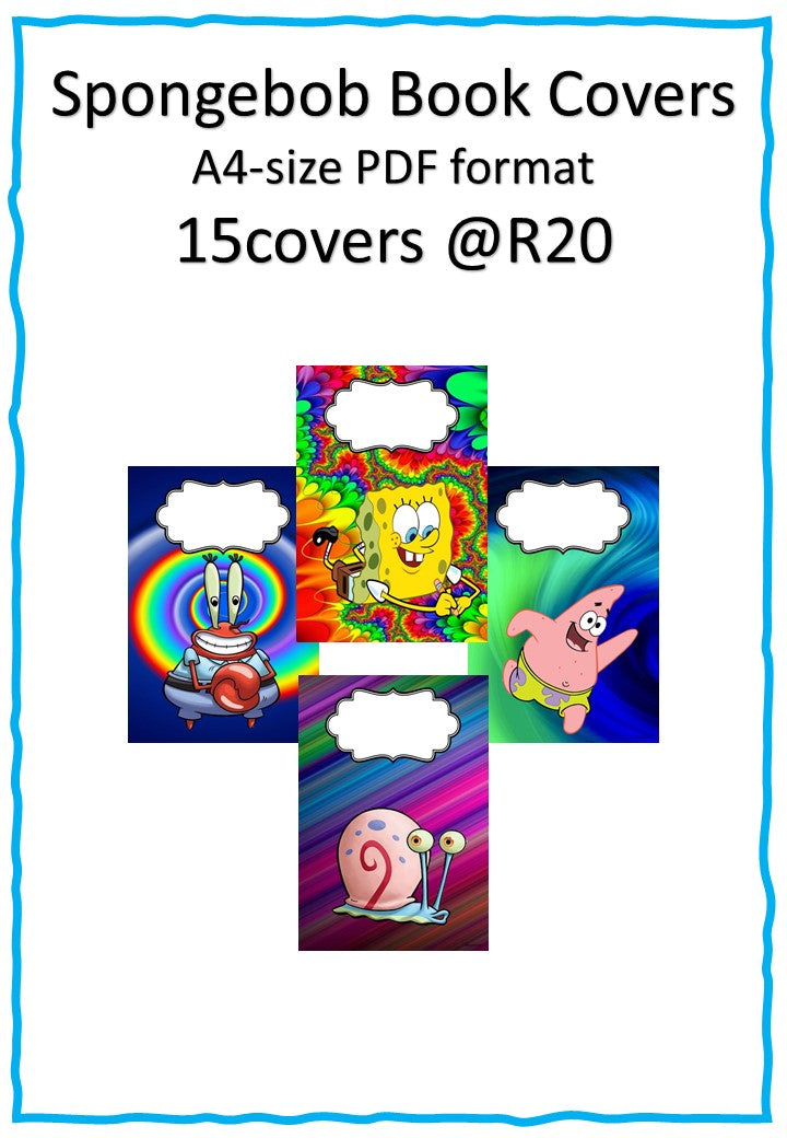 Book Covers Spongebob A4 PDF