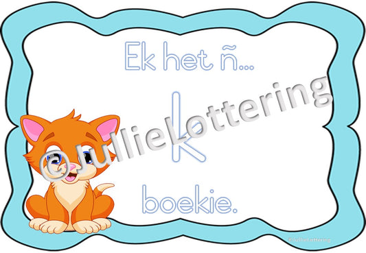 Alfabet boekie k-klank